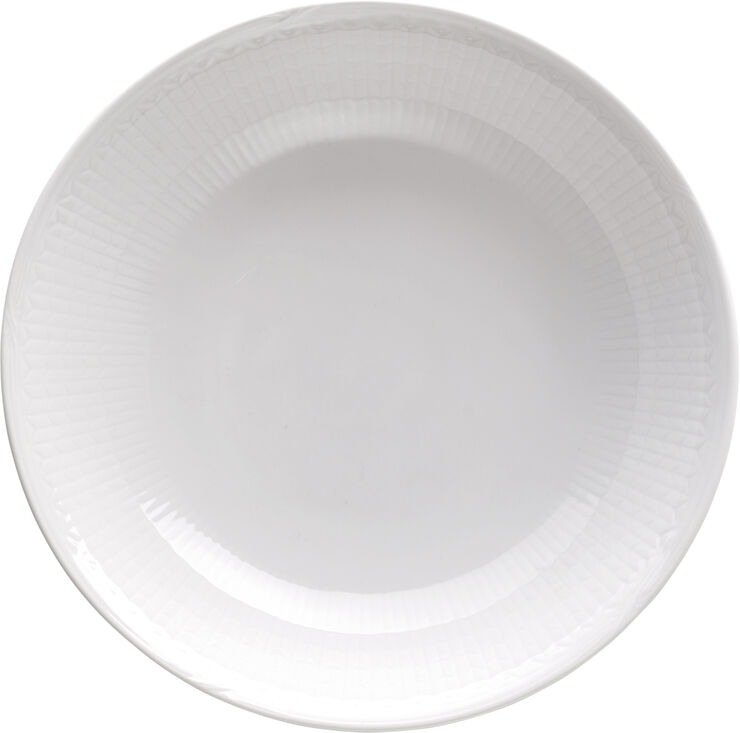 Swedish Grace Dyb Tallerken 19 cm Snehvid
