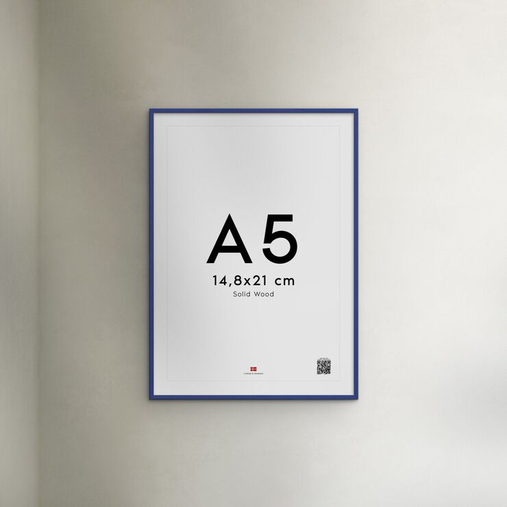 Poster&Frame - Blue wood 30x40cm