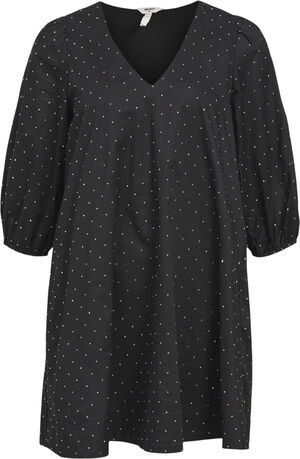 OBJRIGINI 3/4 SLEEVE V-NECK DRESS 1