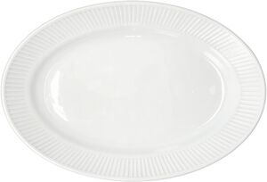 Serveringsfat Plissé 28 x 19 cm Hvit