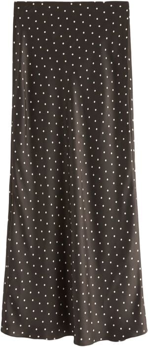 Sleek maxi skirt in satin with a co