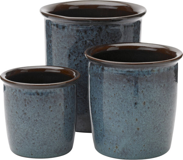 Syltekrukke, sjøgrønn, 3-pak (1 l - 0,5 l - 0,3 l)