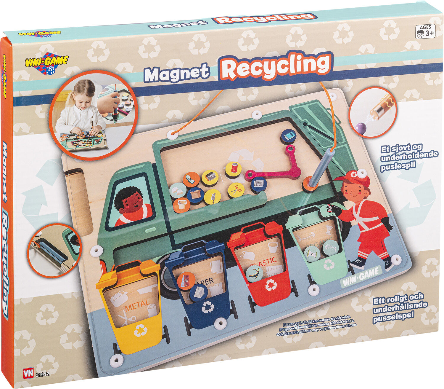 VINI MAGNET AFFALDS PUSLE