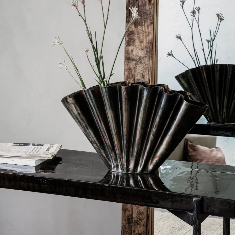 Vase, HDFlood, Antikk brun