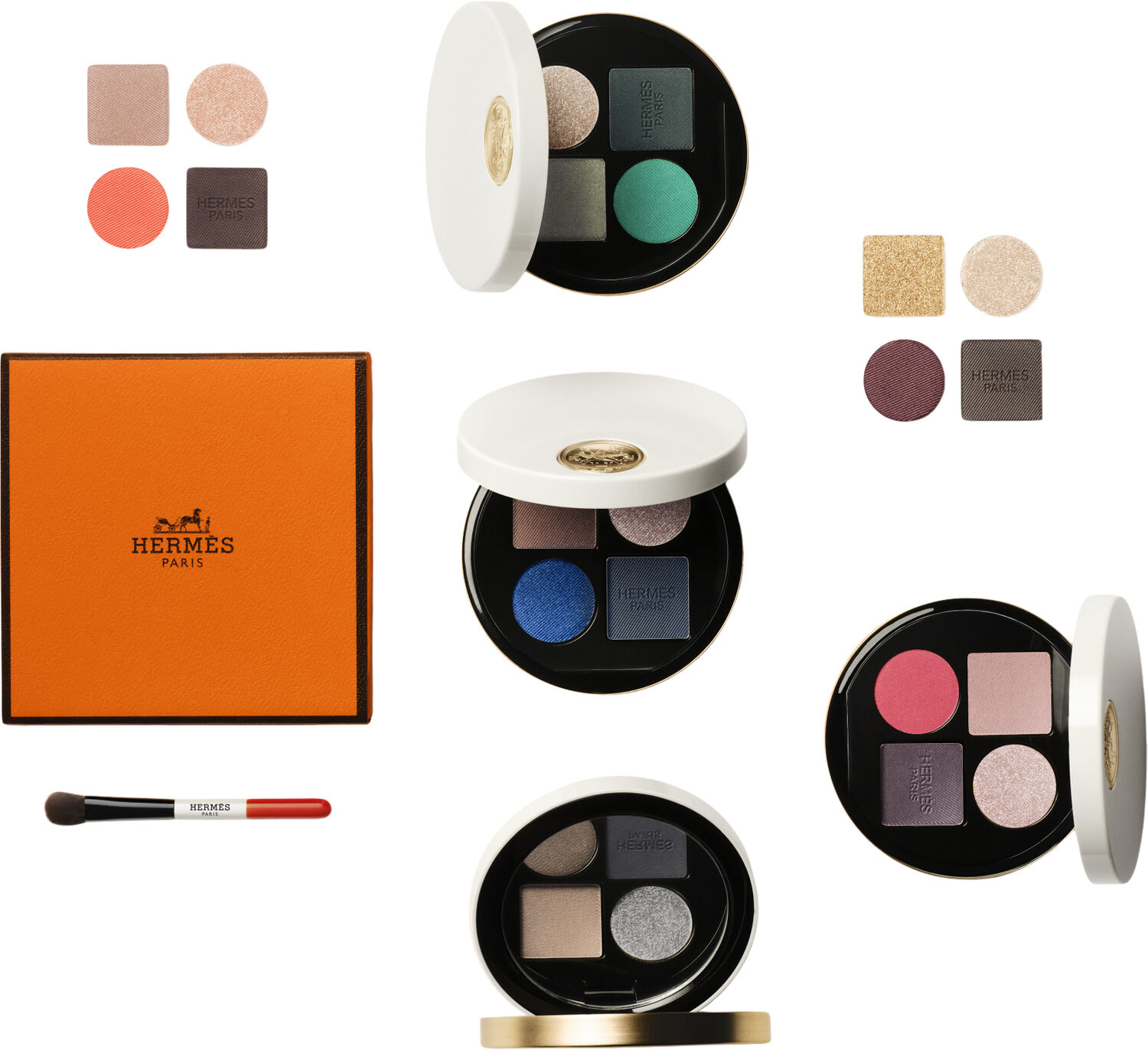 Ombres d'Herm&egrave;s, powder quartet for the eyes
