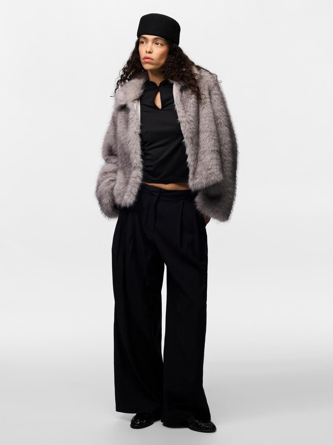 Pcjilla Short Fluffy Jacket Bc