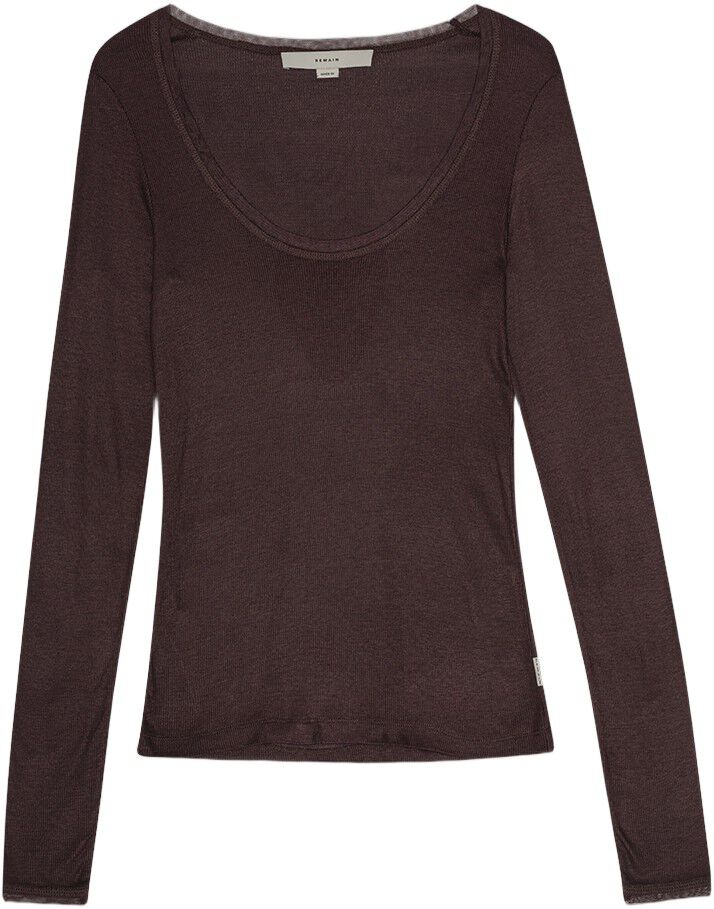 Mesh Trim Long Sleeve