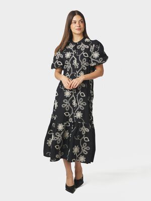 Veronica Dori Emb Dress