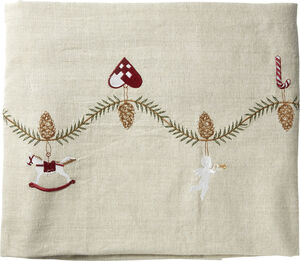 Dug jul 140x240cm hør/bom