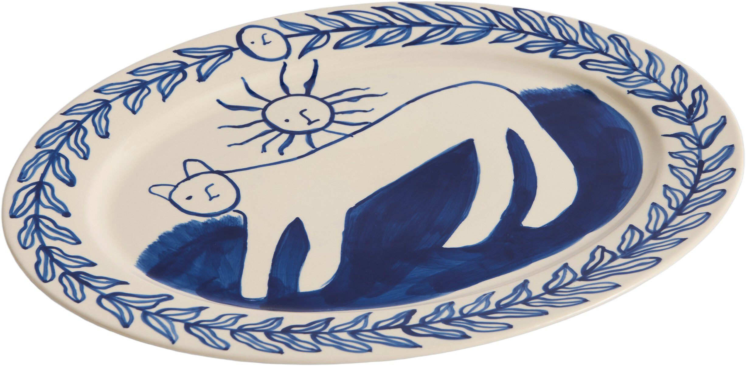 La Pittura Oval Serving Platter - L36,5 - Charlotte