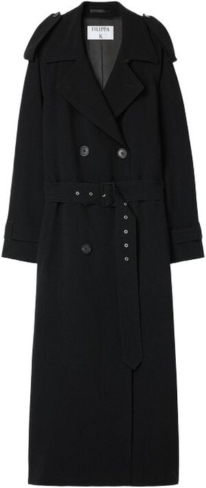 Draped Trench Coat