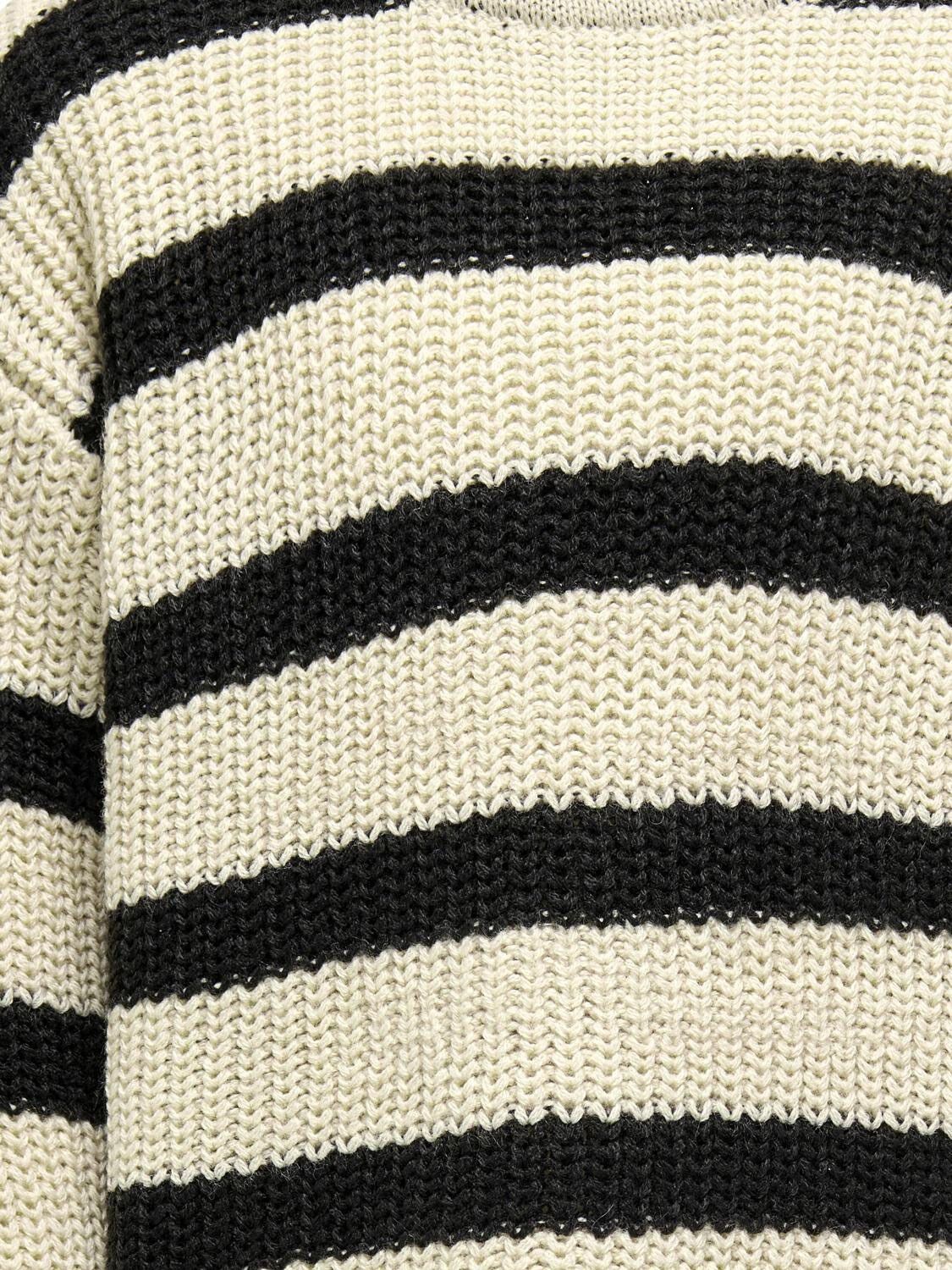 KOGJUSTY L/S STRIPE PULLOVER KNT NO