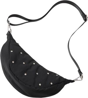 Crossbody bag with zip closure.