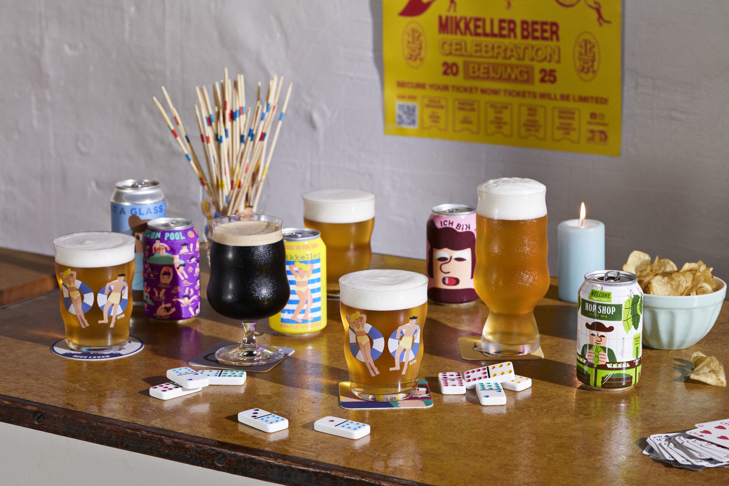 Mikkeller Pint &Oslash;lglas 2026 40 cl klar m. deko