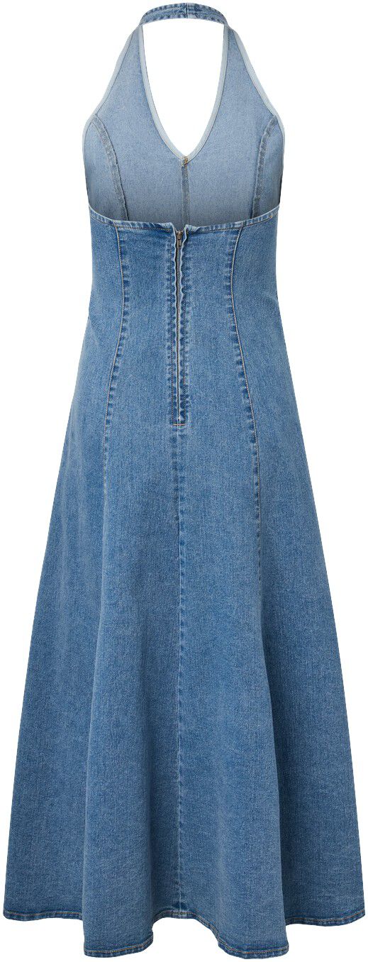 Pcfranna Sl Halterneck Dress Dnm D2D