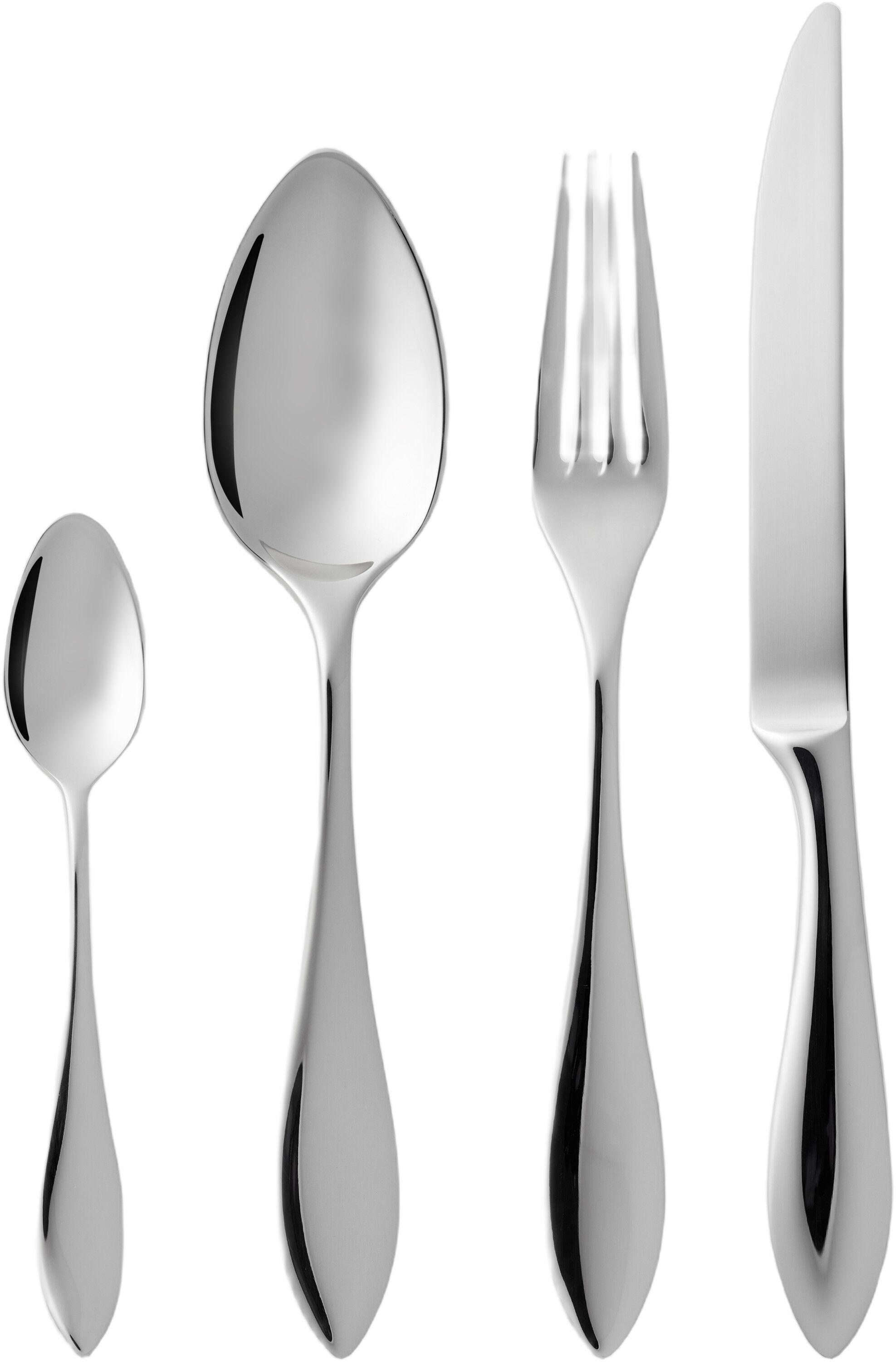 Bestikksett Indra 16 deler Blankt st&aring;l