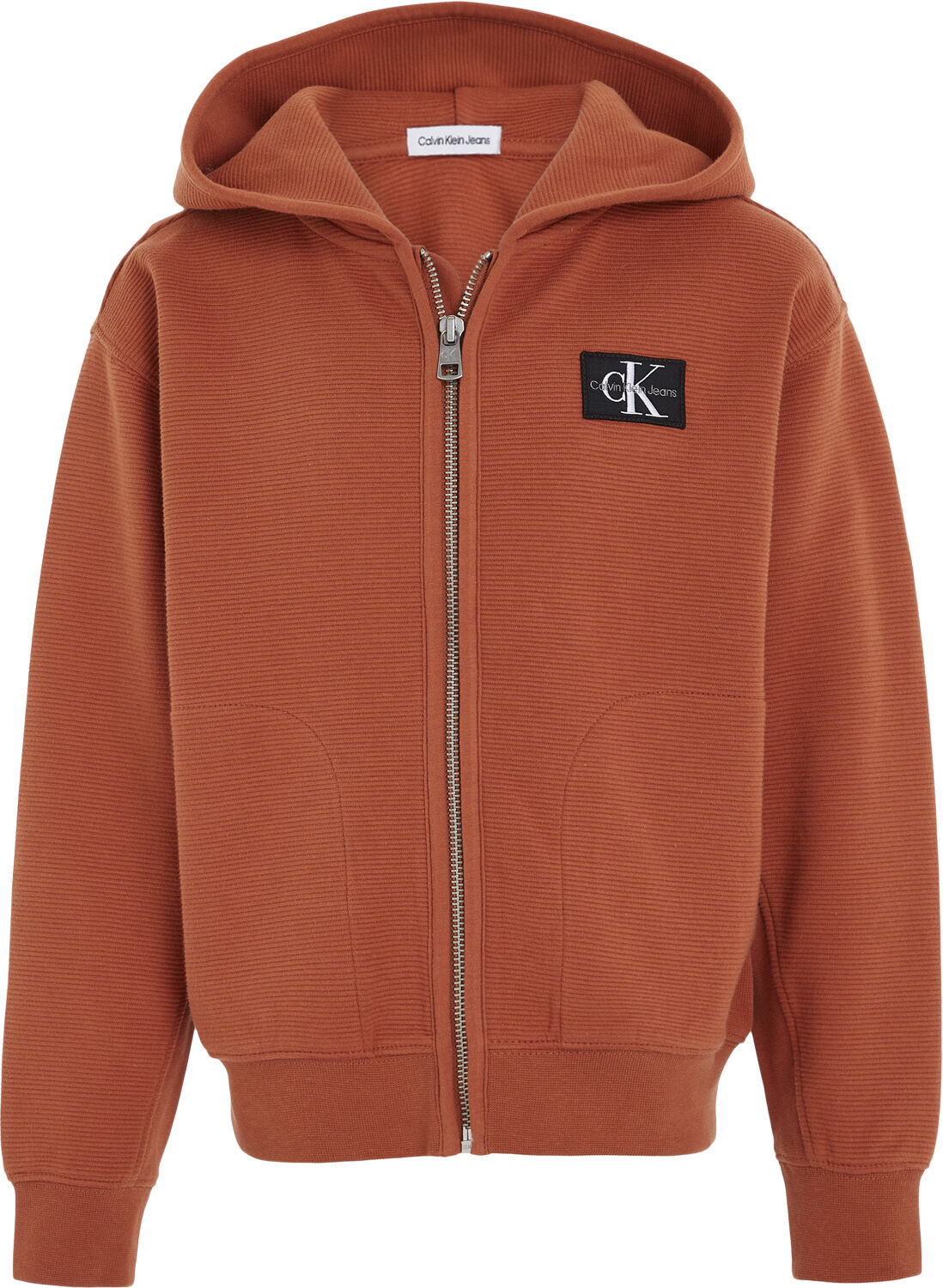 Zip-through sweatshirt with badge logo