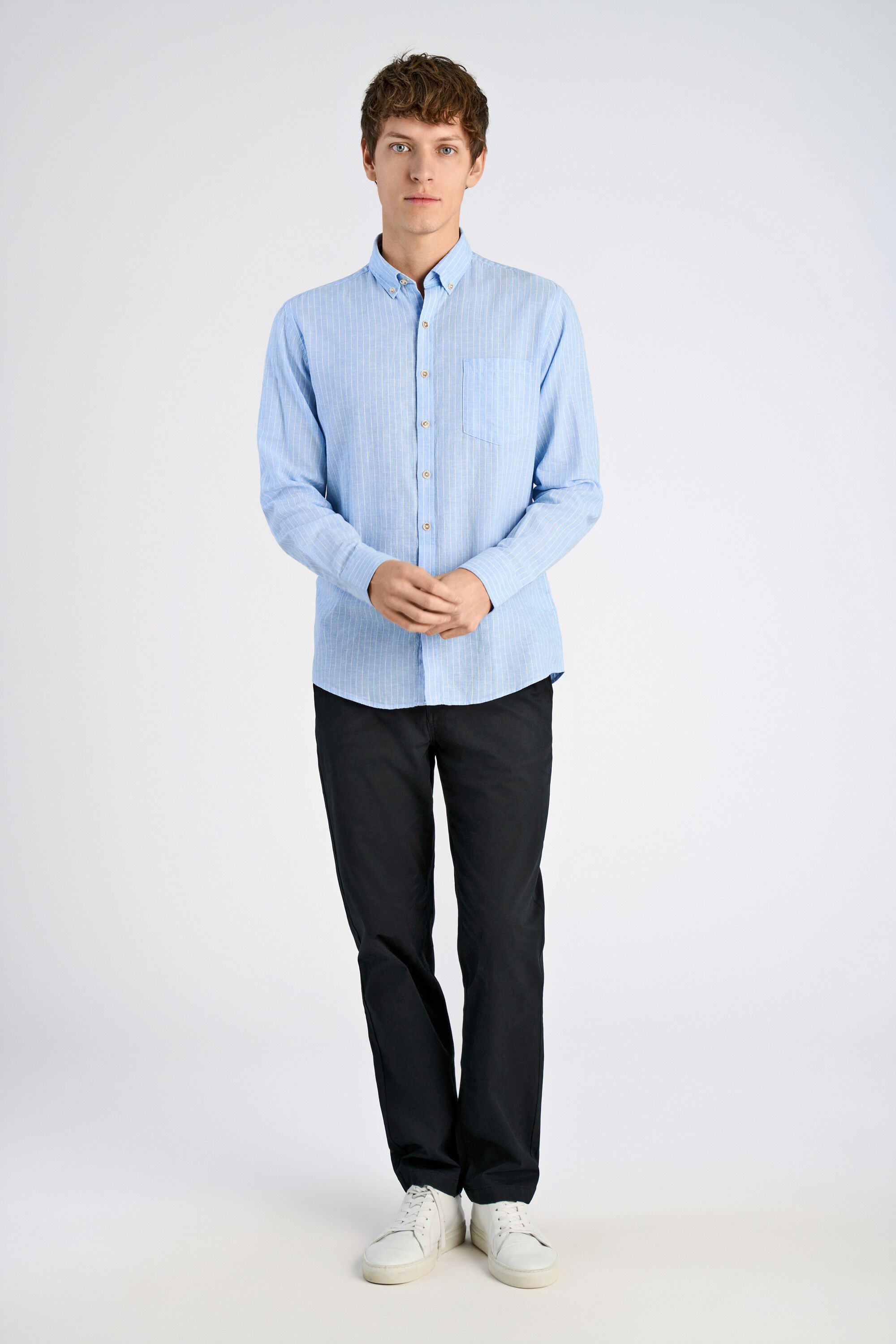 Cotton/linen shirt L/S