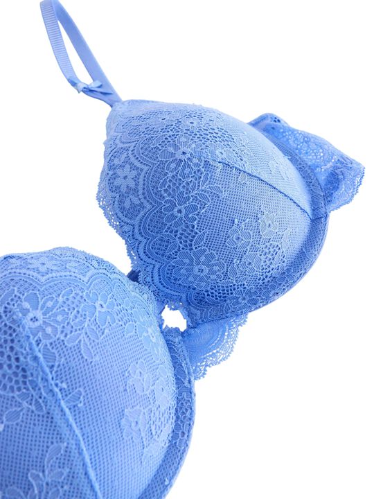 Malva push-up-bh med blonder