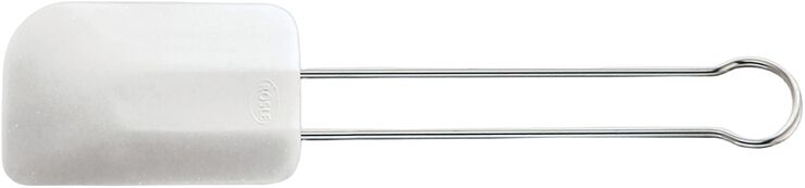 Slikkepott 32 cm Stål/Hvit