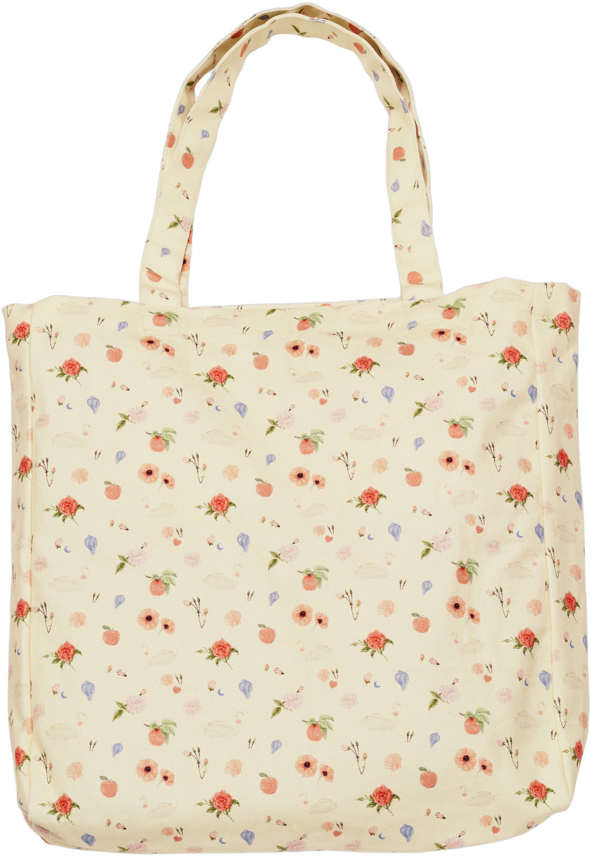 Canvas Totebag Roses and Shells