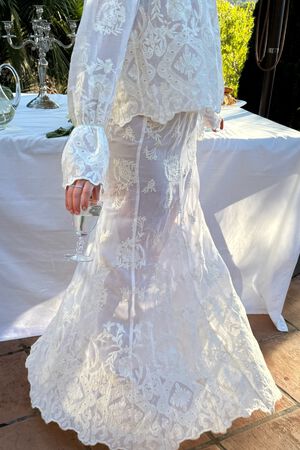 EllinorIC Lace Maxi Skirt