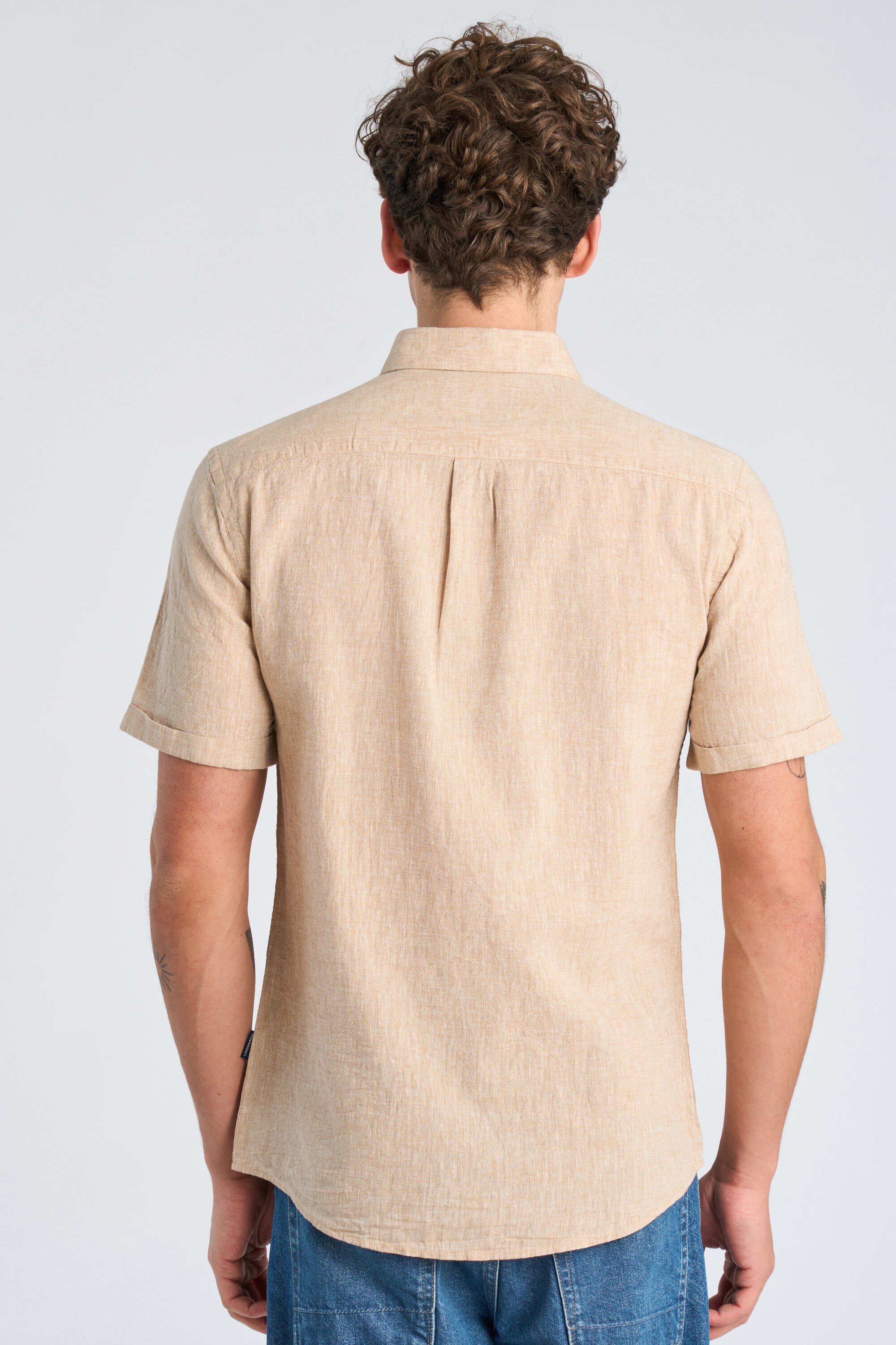 Cotton/linen shirt S/S