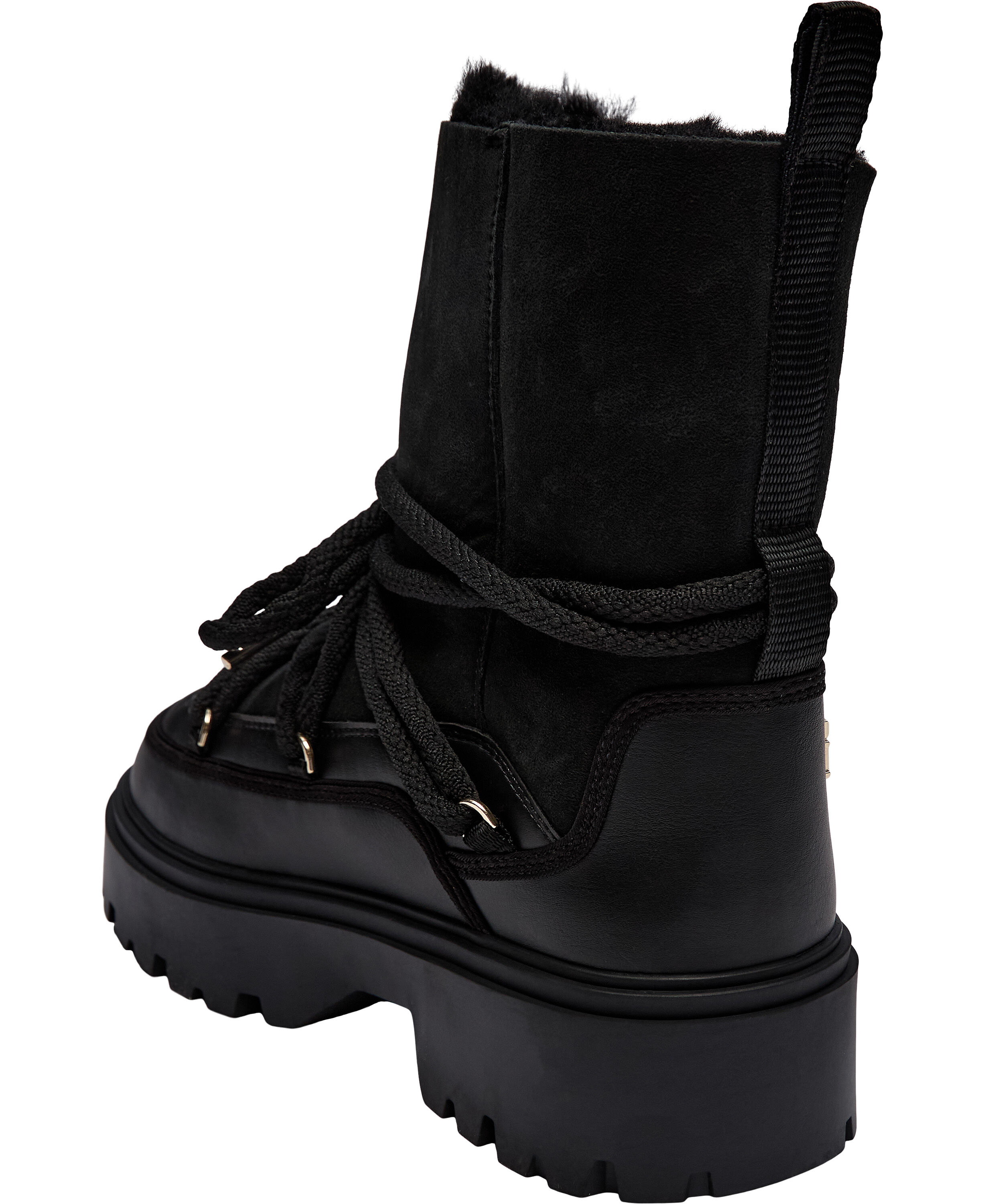REAL SHEARLING LACE-UP SNOWBOOT