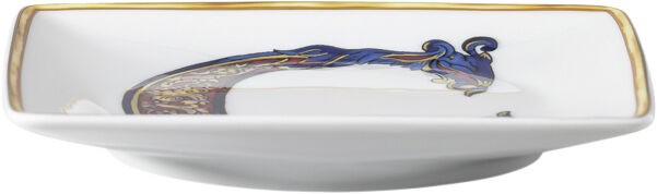 Bowl 12cm sq. flat, Holiday Alphabet C, Versace