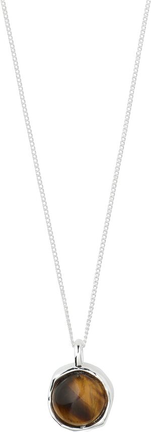 SENSE halskæde sølvbelagt/agat