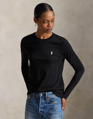 Long-Sleeve Jersey Crewneck Tee