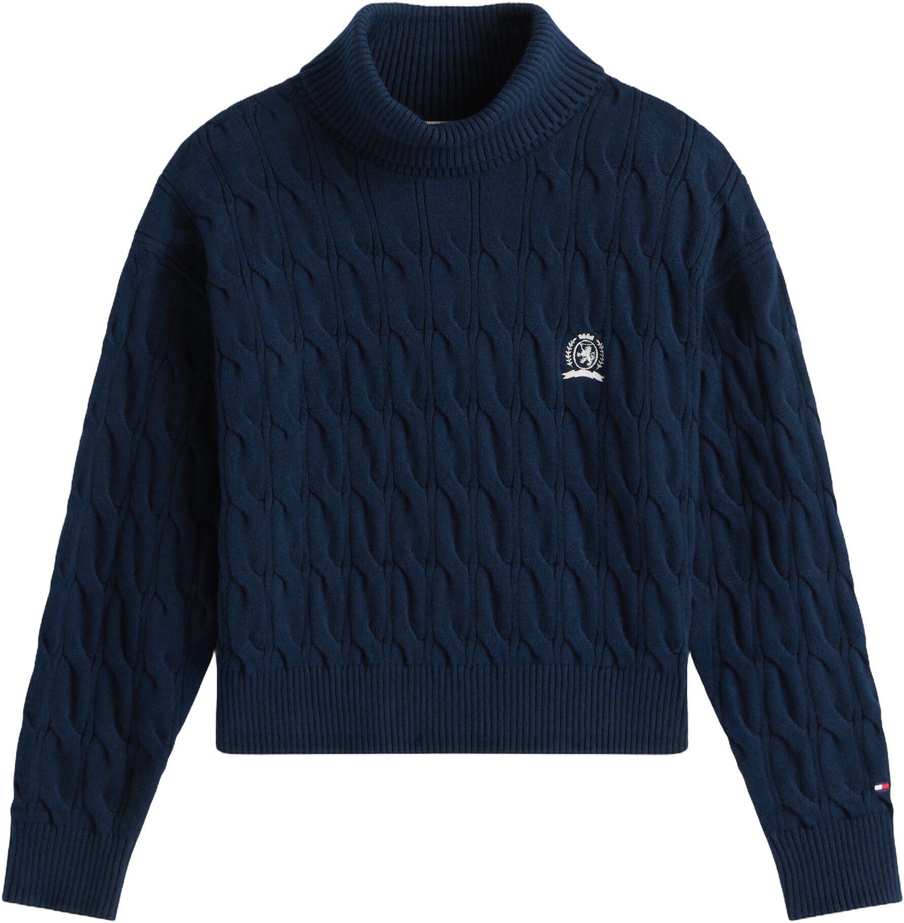 CREST CABLE TURTLE NECK