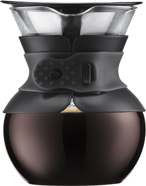 Kaffemaskin med permanent filter i rustfritt stål, 0,5 l