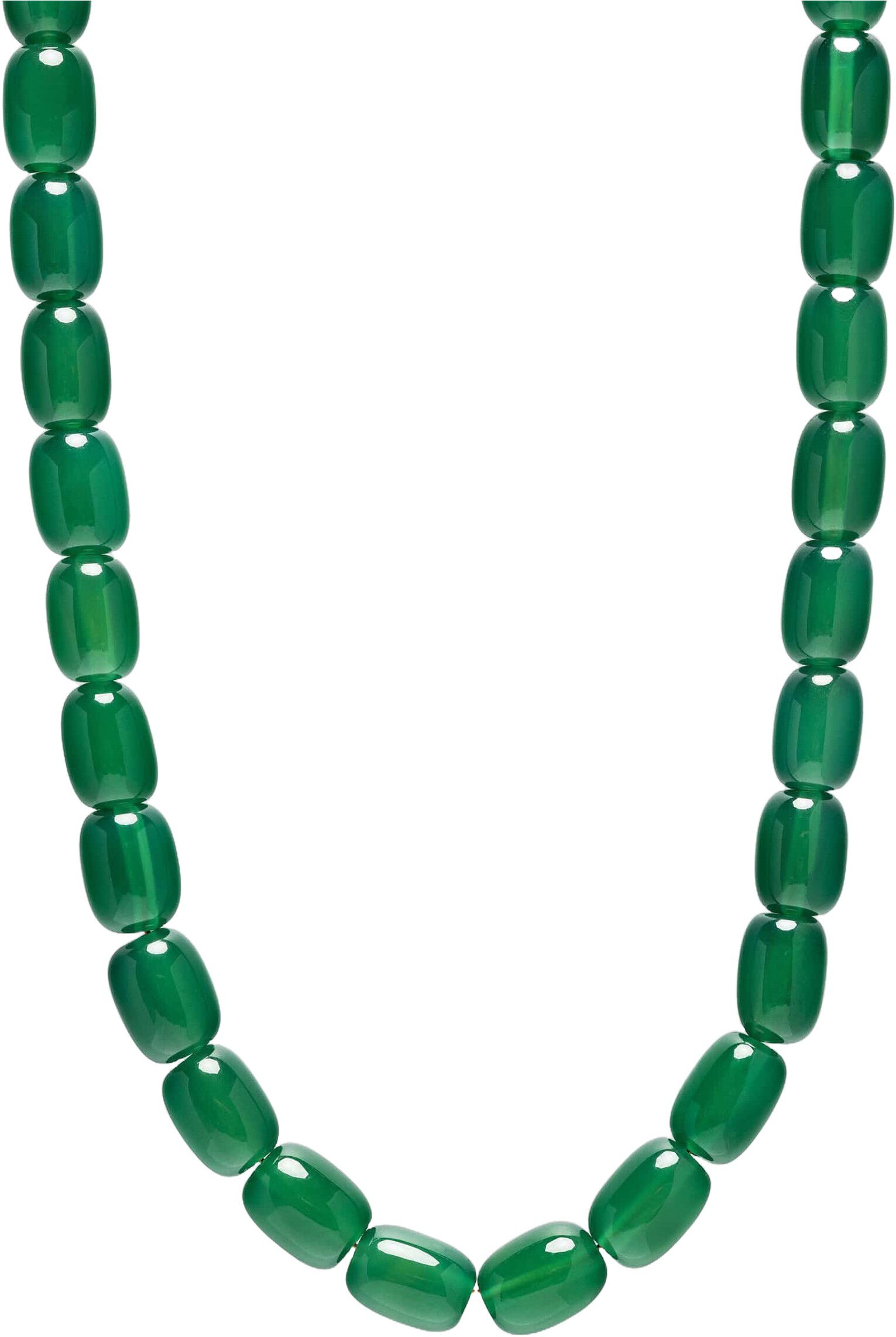 Women's Green Agate Beaded Necklace