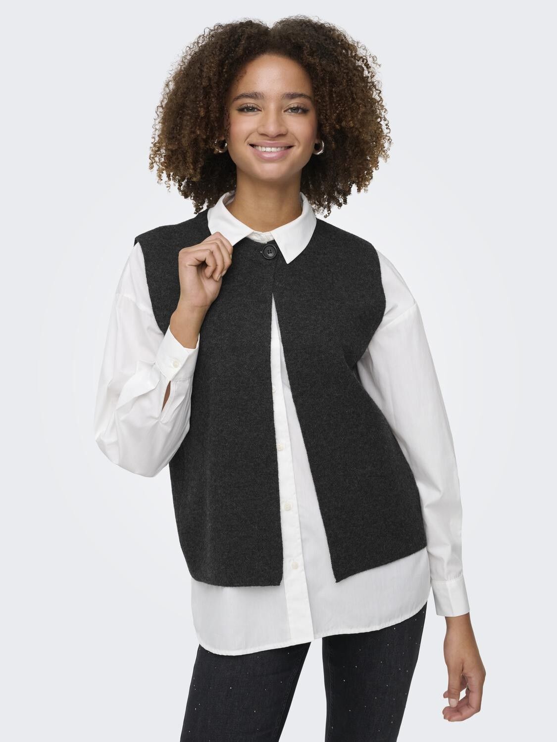 ONLANNELI LIFE SL BUTTON VEST CC KN