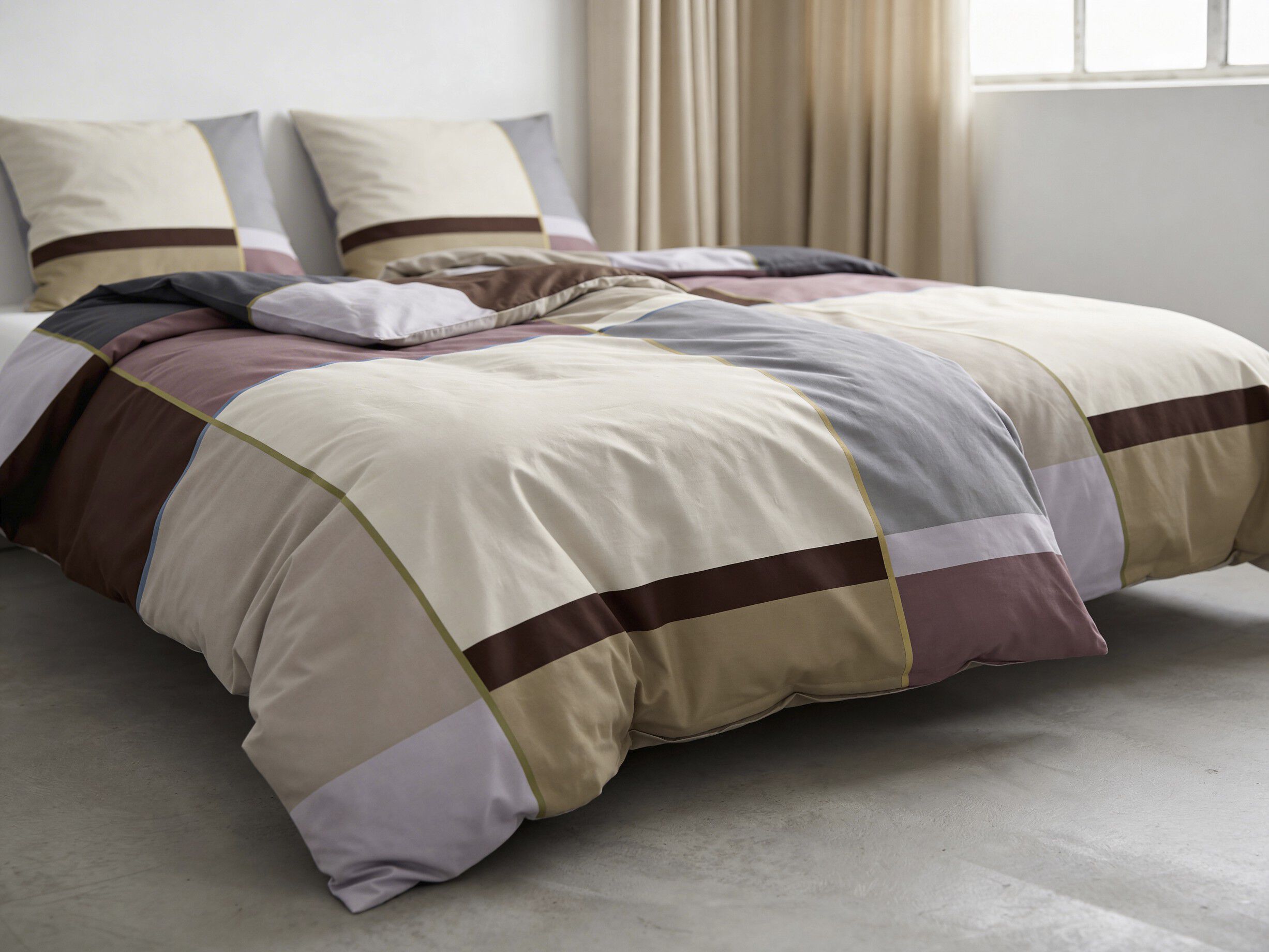Sengesett 140x200 Colour Block Lavender