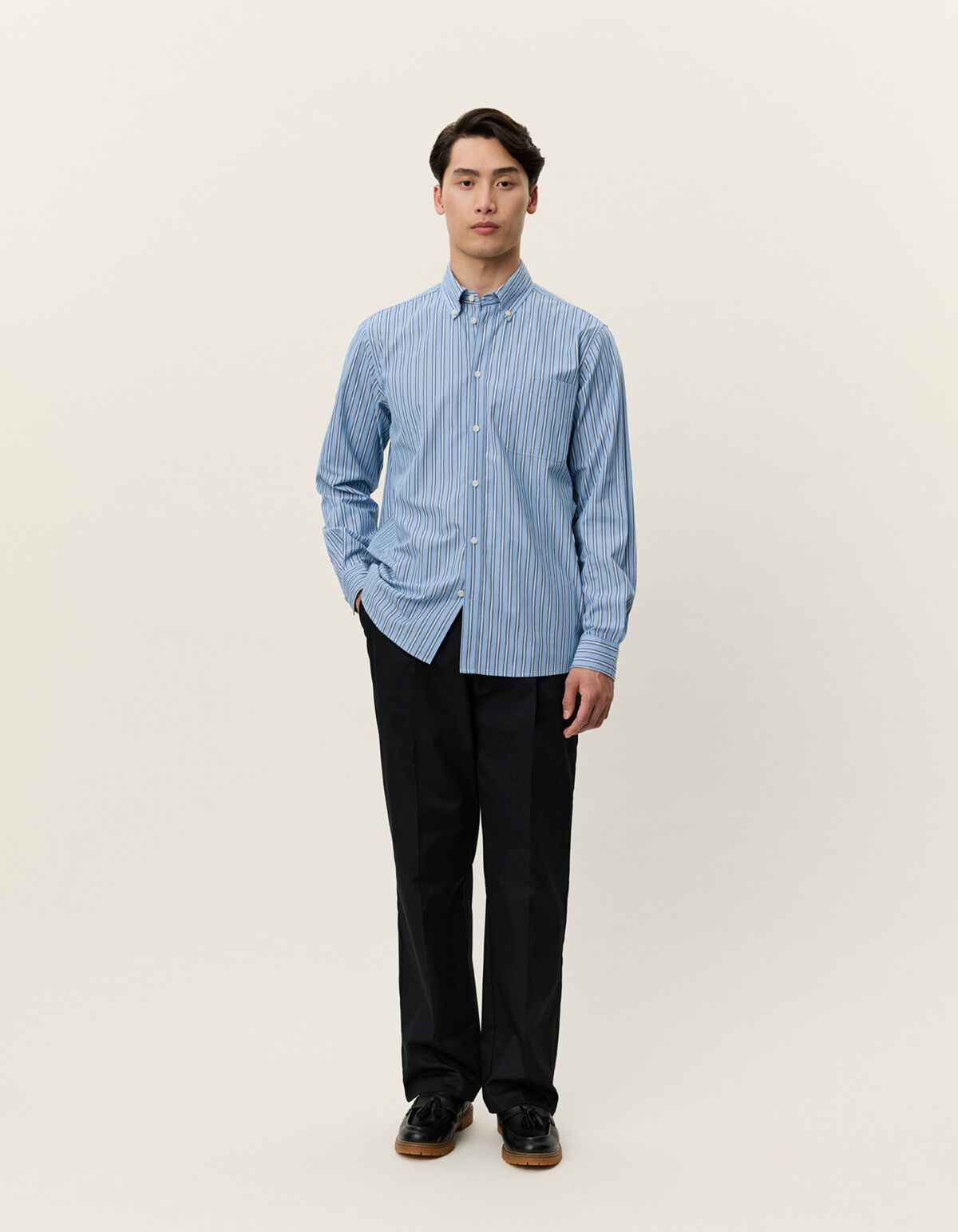 Kent Stripe Poplin Shirt