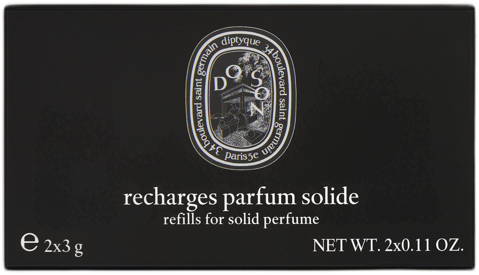 Refill x 2 solid perfume Do Son 3g / 0,13 oz