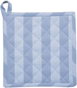 Pot holder 22x22 cm BIRK -Stripe light blue