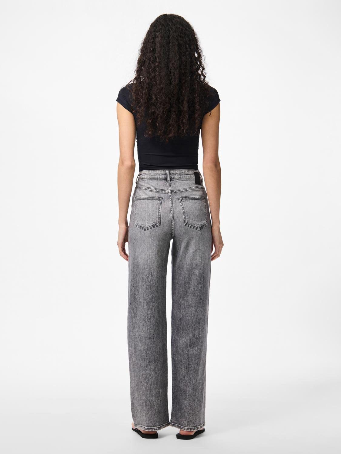 Pcsilke Mw Wide Jeans Mg Noos Bc