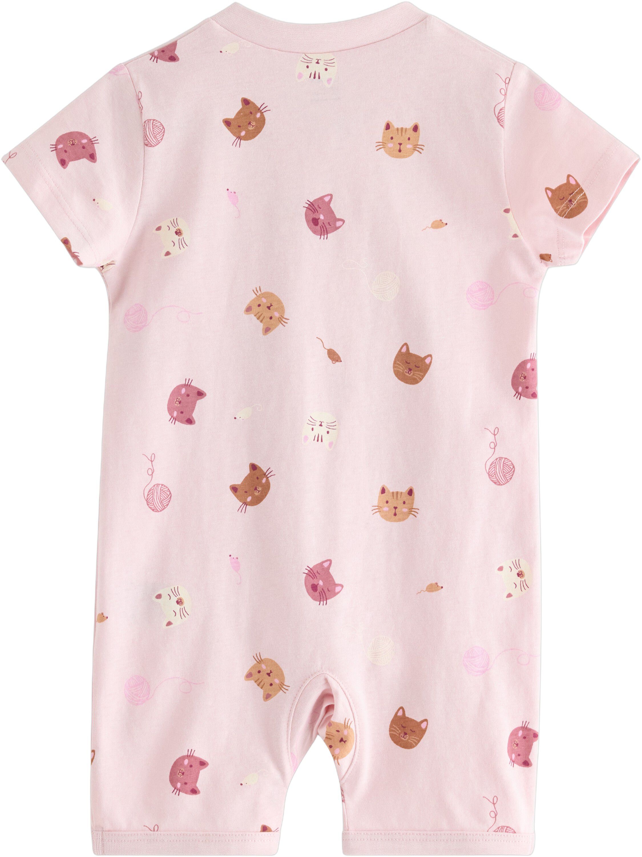 Kortermet pyjamasdress med glidel&aring;s