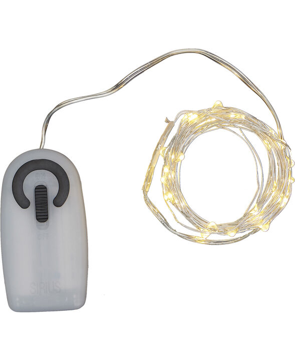 Knirke 40L m/timer, Klar/sølv