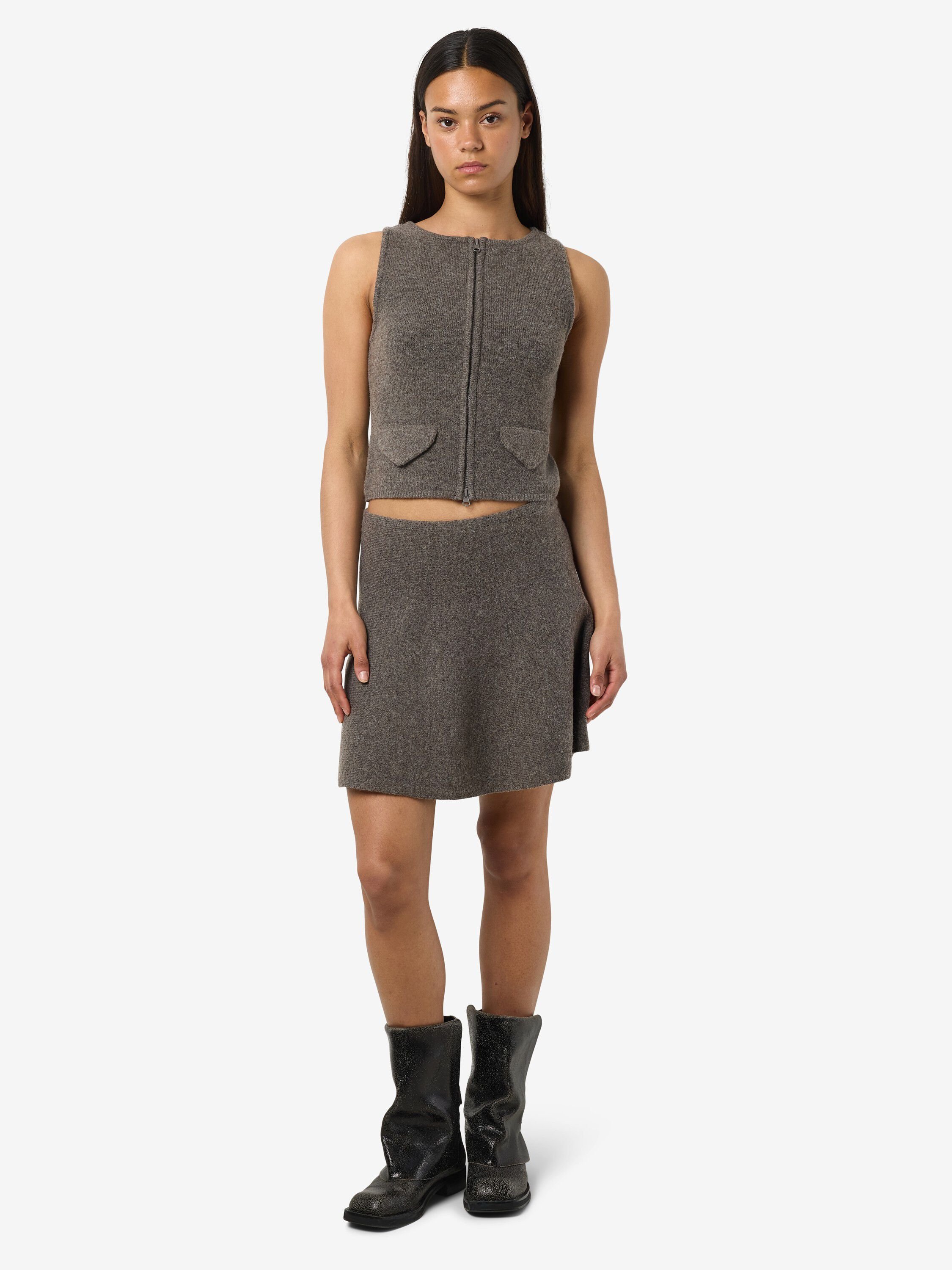 Nmsloan Nw Short Knit Skirt Fwd