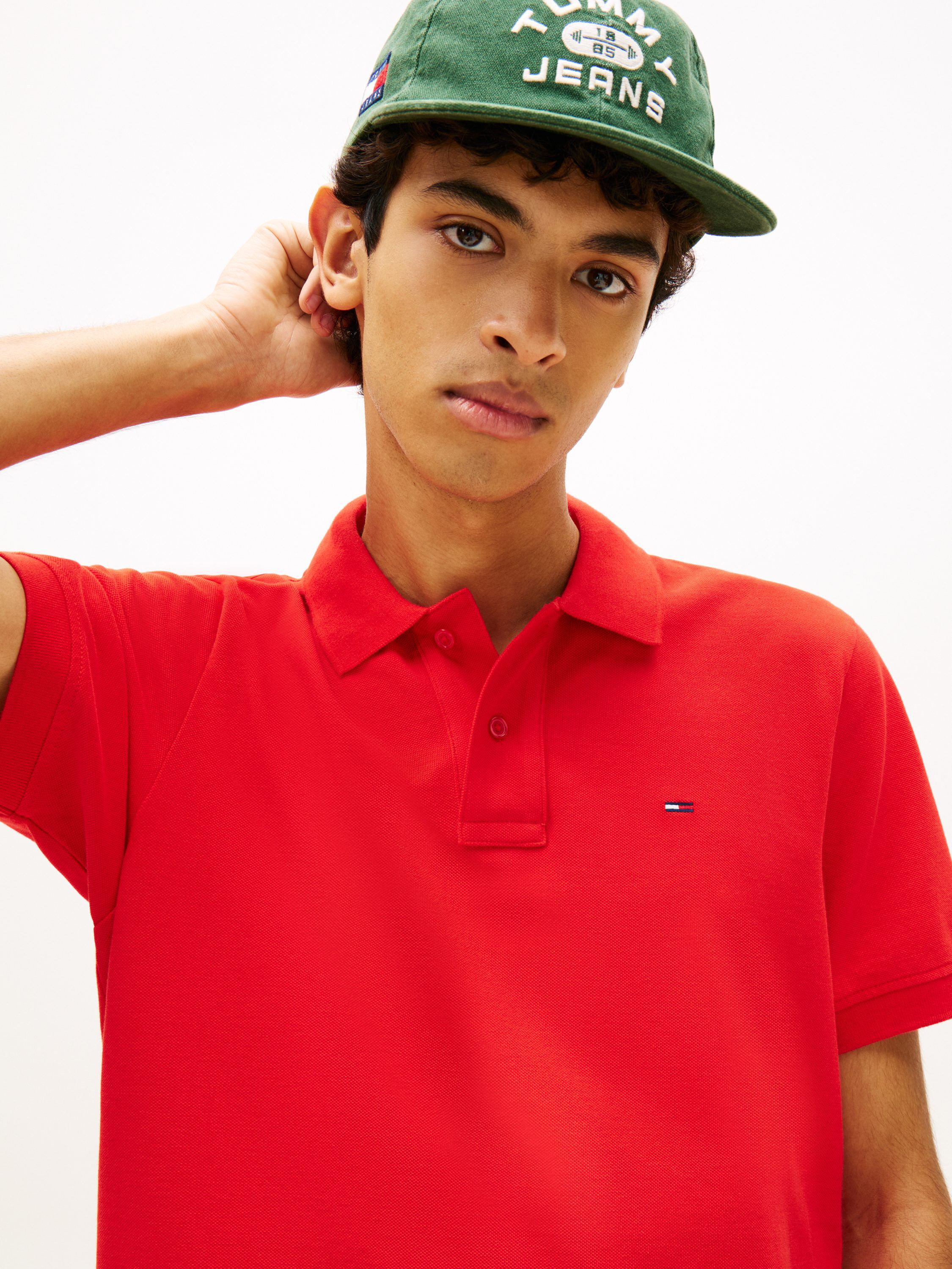 Hilfiger Flag Regular Fit Pique Polo Shirt