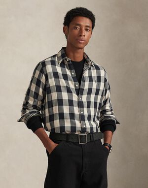 Custom Fit Plaid Double-Faced Shirt