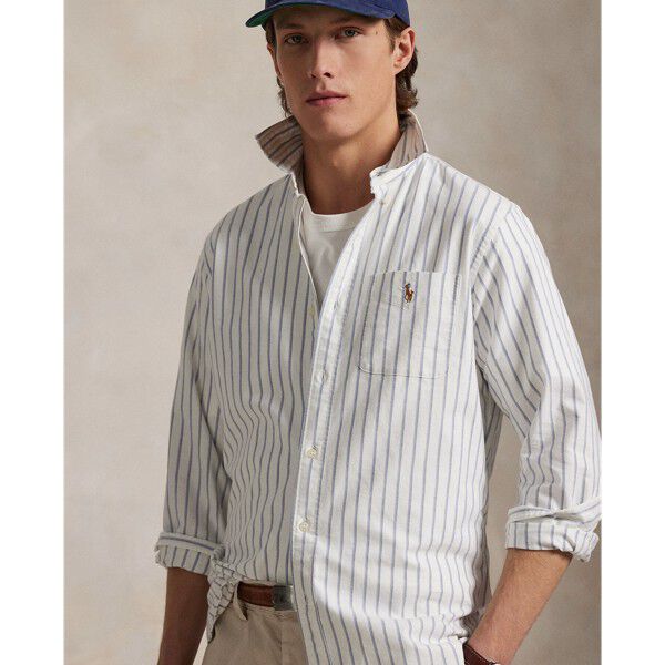Custom Fit Striped Oxford Shirt