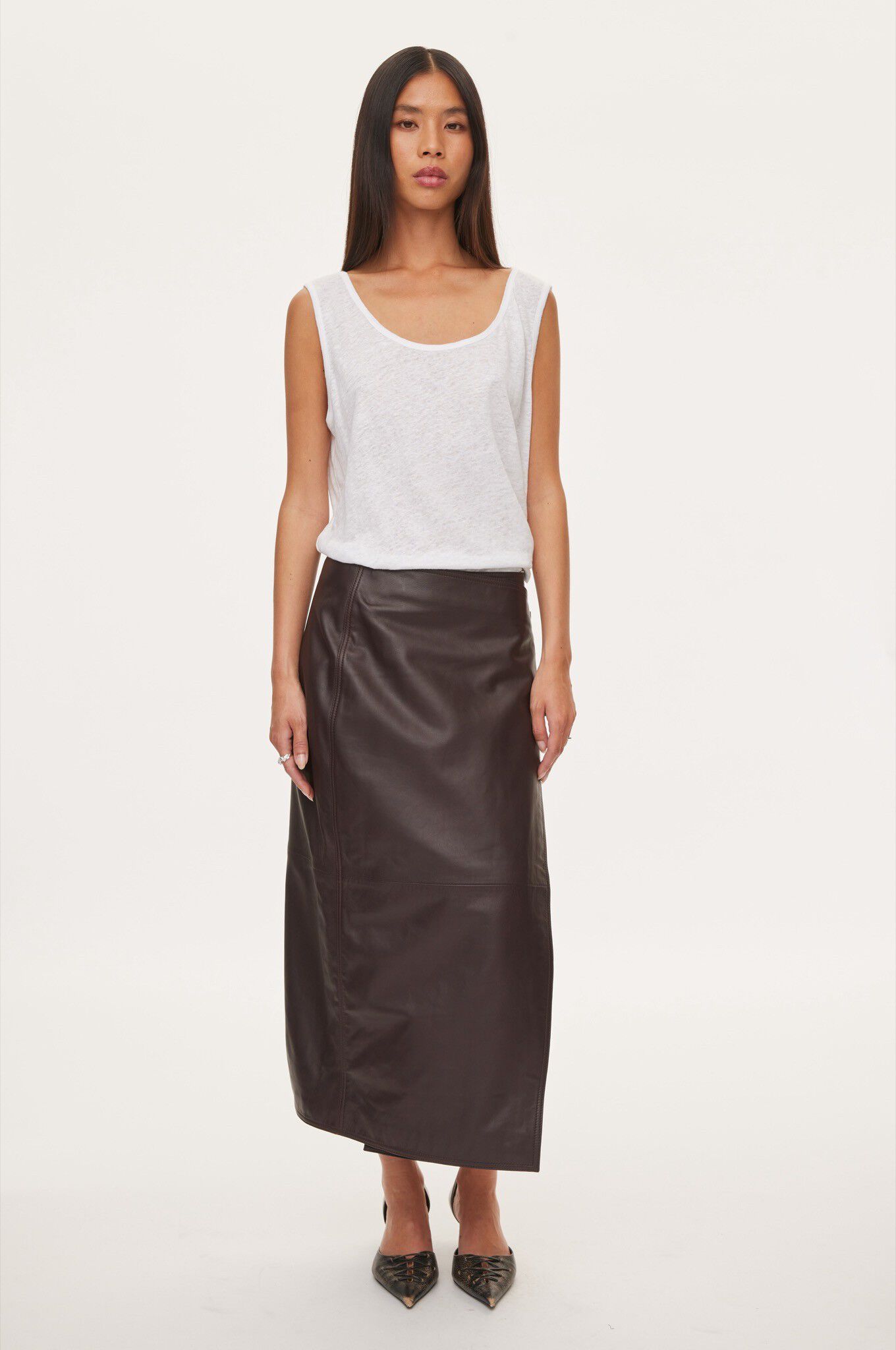 Reflection Leather Skirt