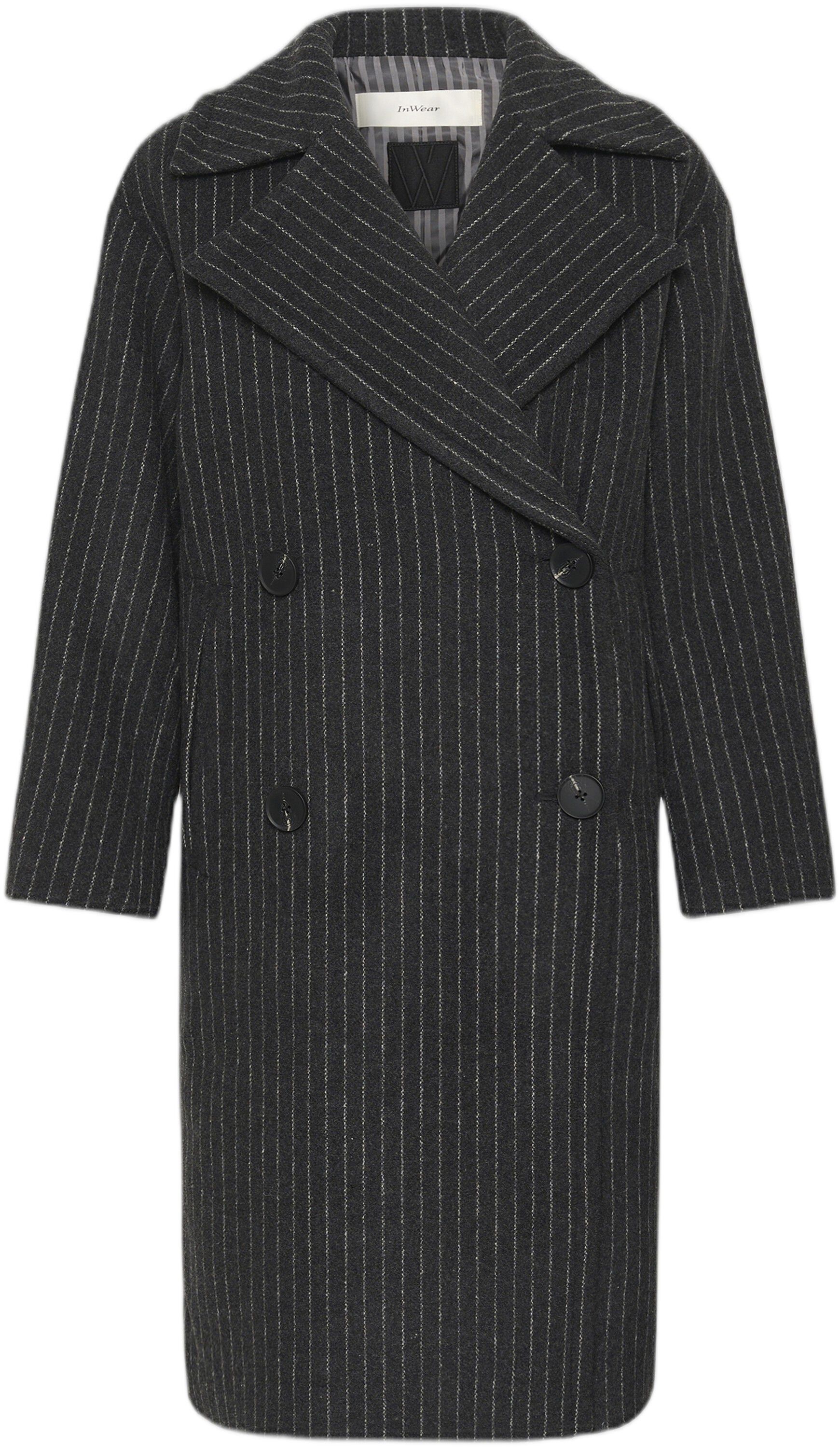 ZORAHIW DB COAT PINSTRIPED