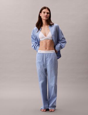 LOGO WB POPLIN PANT