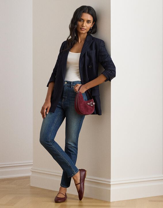 High-Rise Straight Ankle Jean